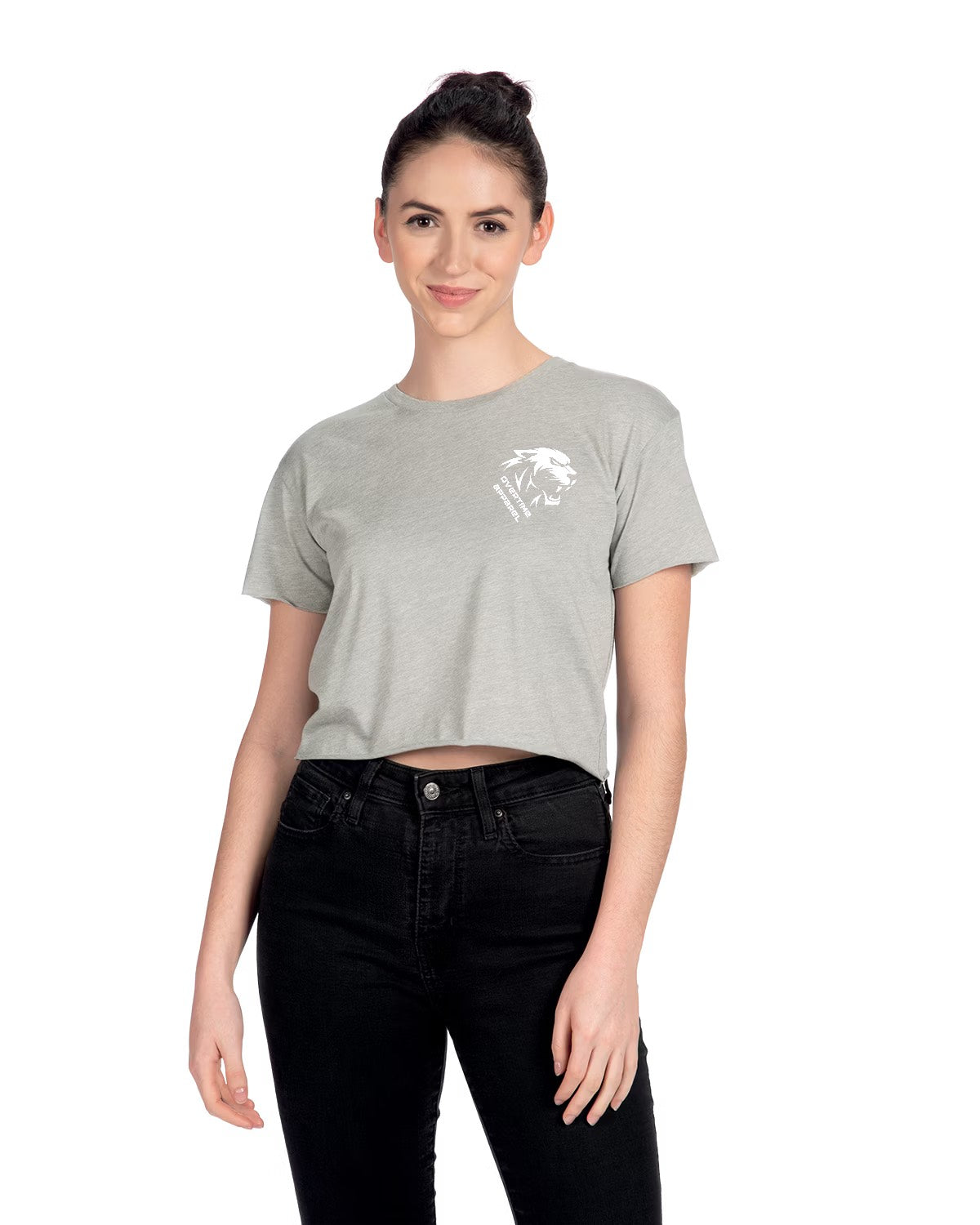 Heather Gray Crop Tee