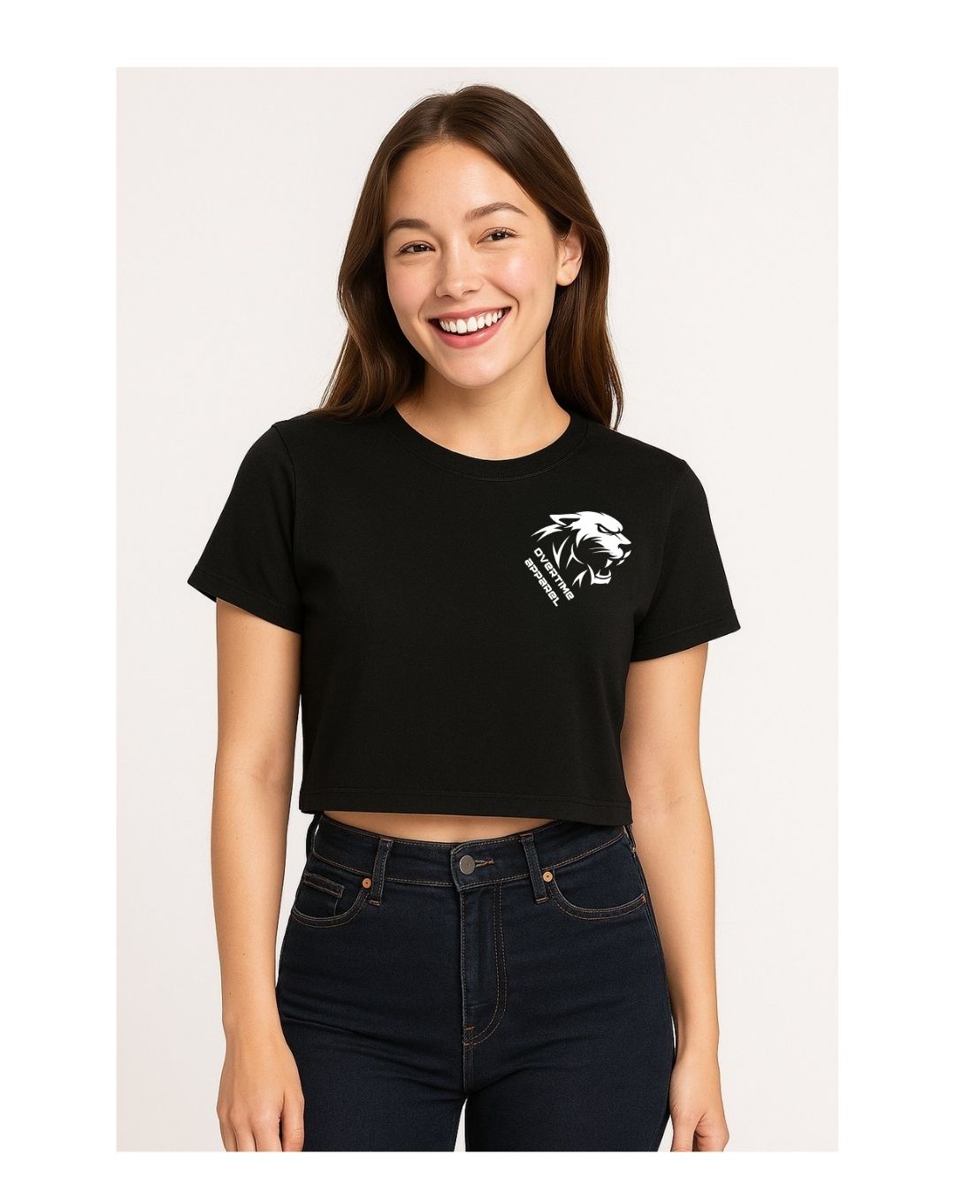 Black Crop Tee