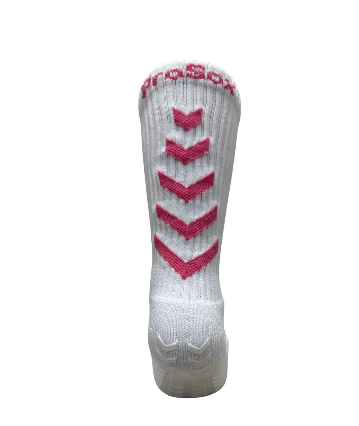 2.0 Crew Length Grip Socks White/Pink