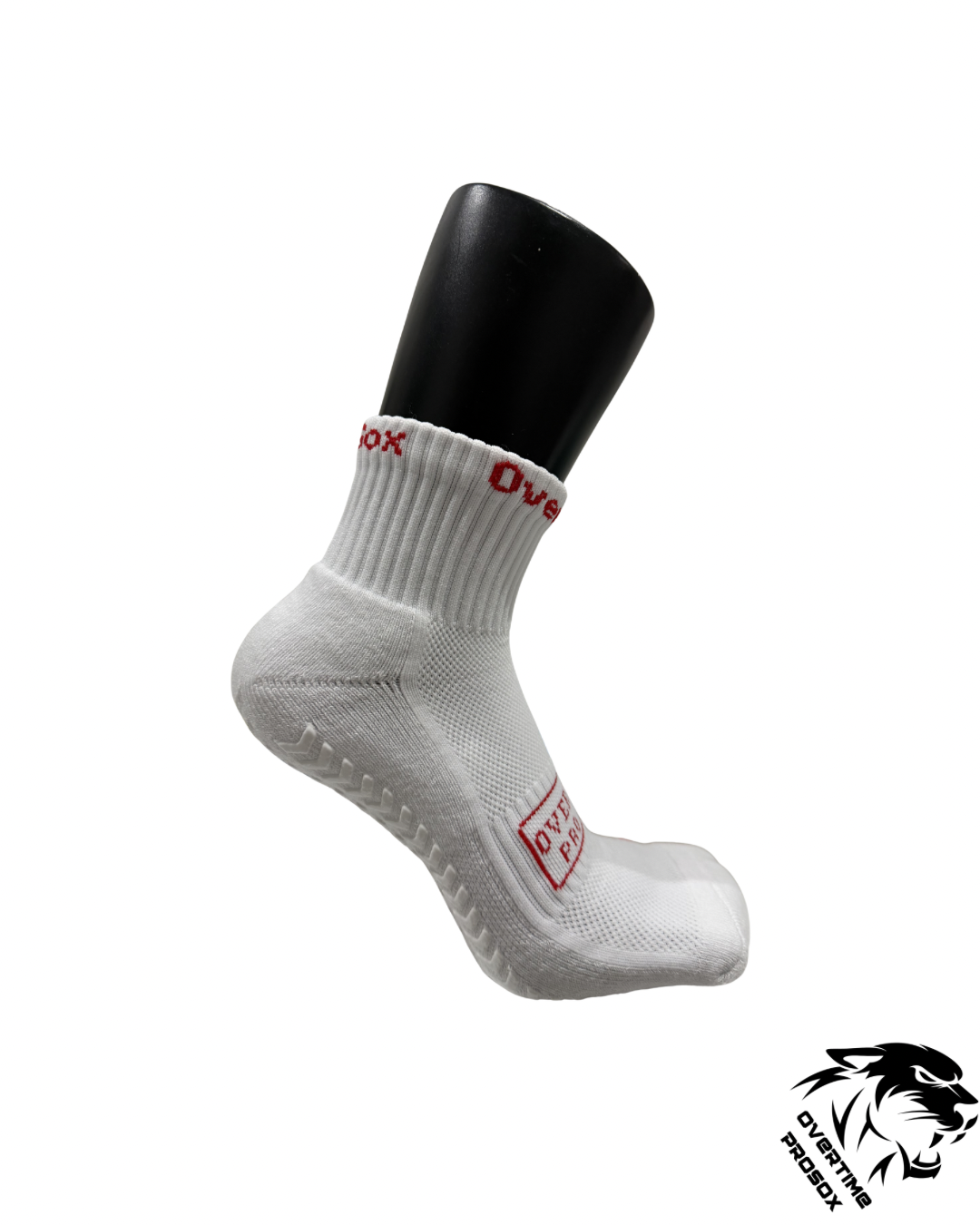 2.0 Ankle Length Grip Socks White/Red