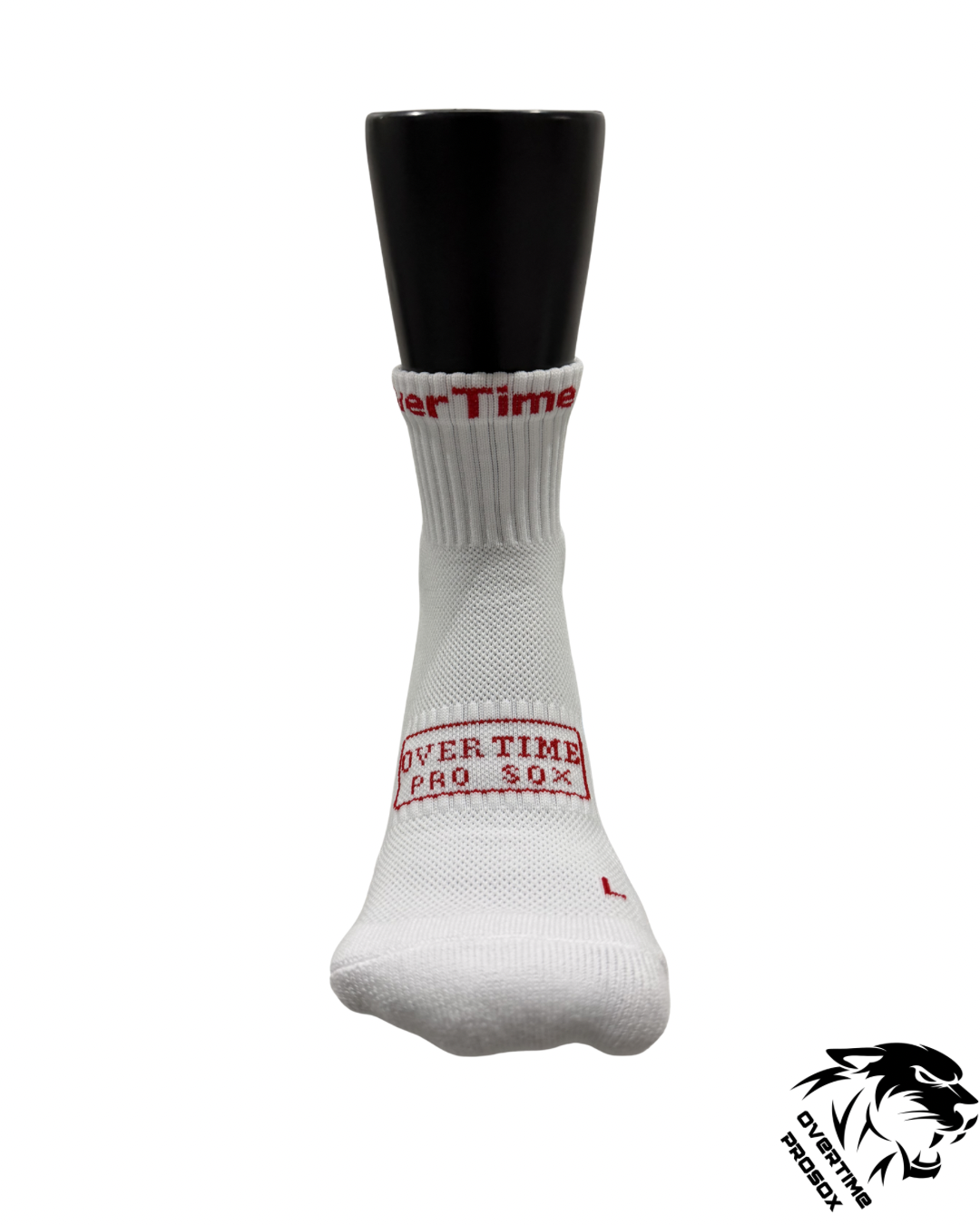 2.0 Ankle Length Grip Socks White/Red