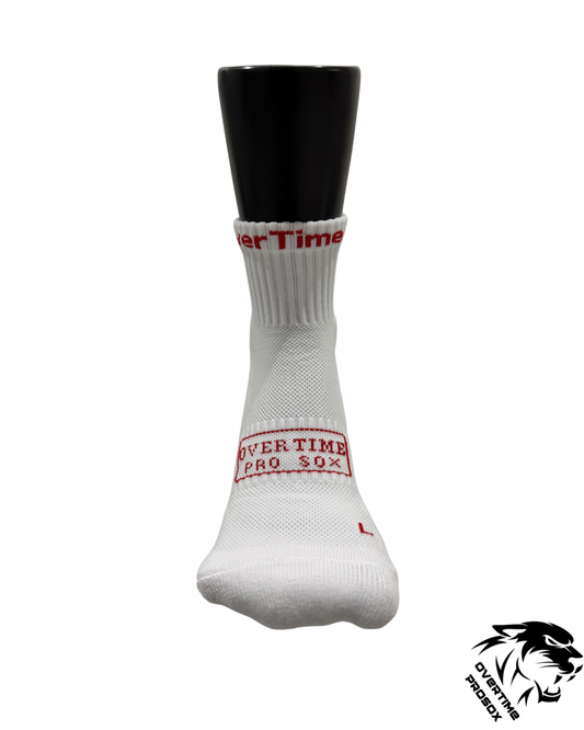 2.0 Ankle Length Grip Socks White/Red