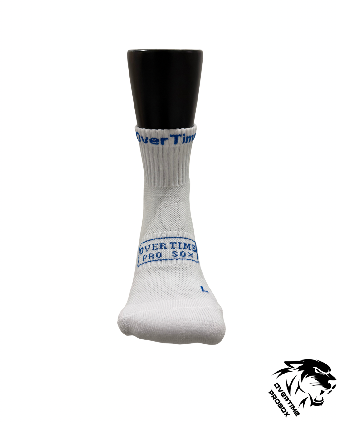 2.0 Ankle Length Grip Socks White/Blue