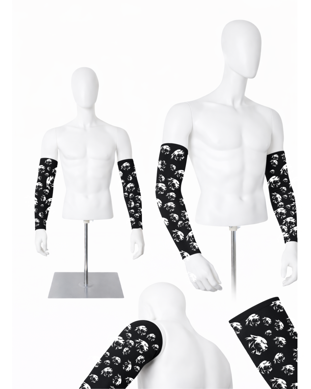 OVERTIME ELITE ARM SLEEVE - Panther Blackout Single Sleeve